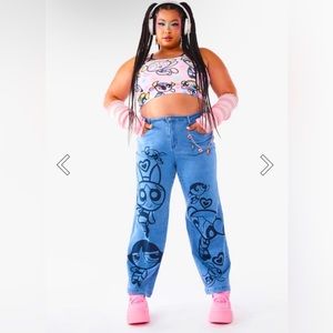 Dolls Kill x Powerpuff Girls Collection Plus Size Jeans